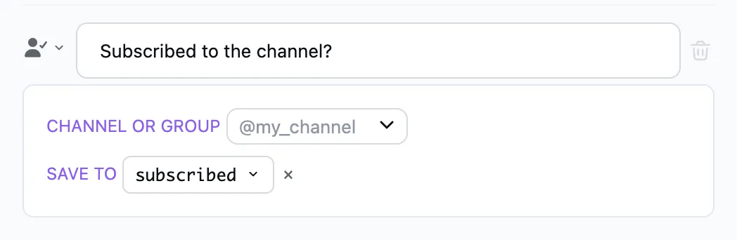 The "Check Subscription" step in the editor