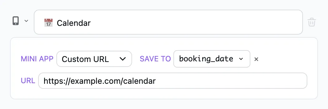 The "Launch Web App" step in the editor